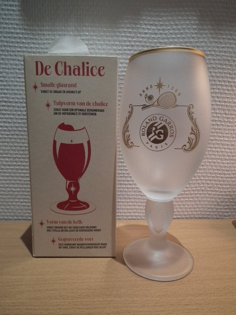 Verre à bière Stella Artois (Roland Garros Paris) Nouveau, Envoi, Neuf, Verre ou Verres, Stella Artois