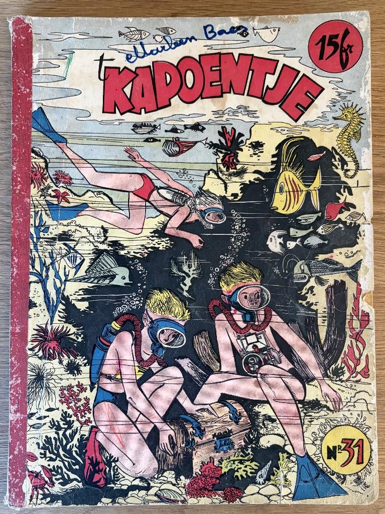 t Kapoentje 31 - 1e druk (1956) Strip, Boeken, Stripverhalen, Eén stripboek, Ophalen of Verzenden, Gelezen