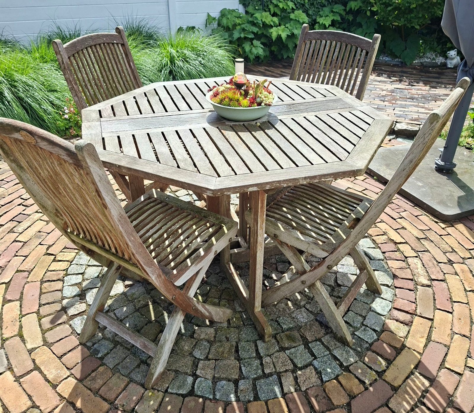 Teakhouten tuinset, Ophalen, Tuinset