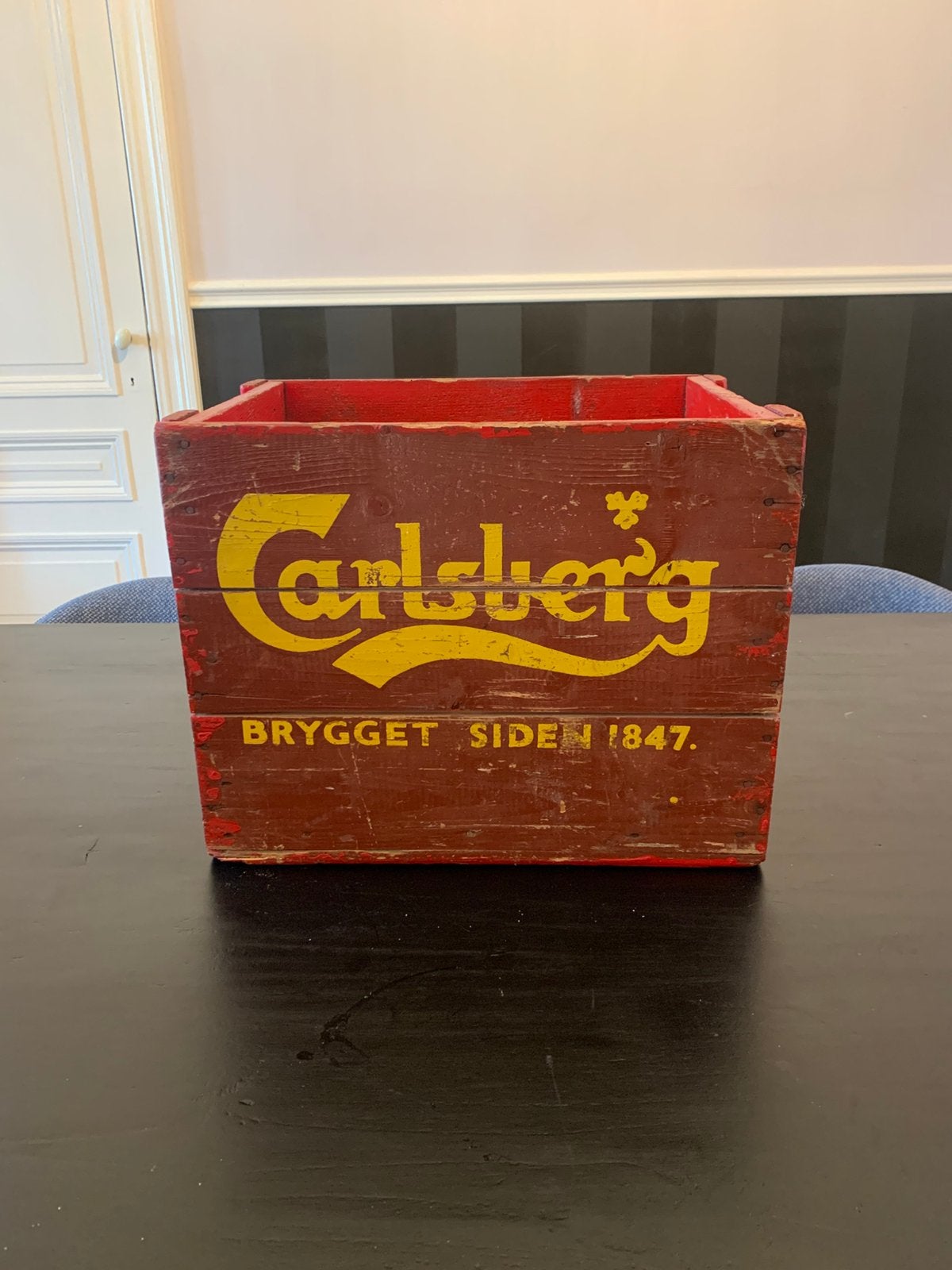 Vintage Carlsberg kist, Ophalen, Gebruikt
