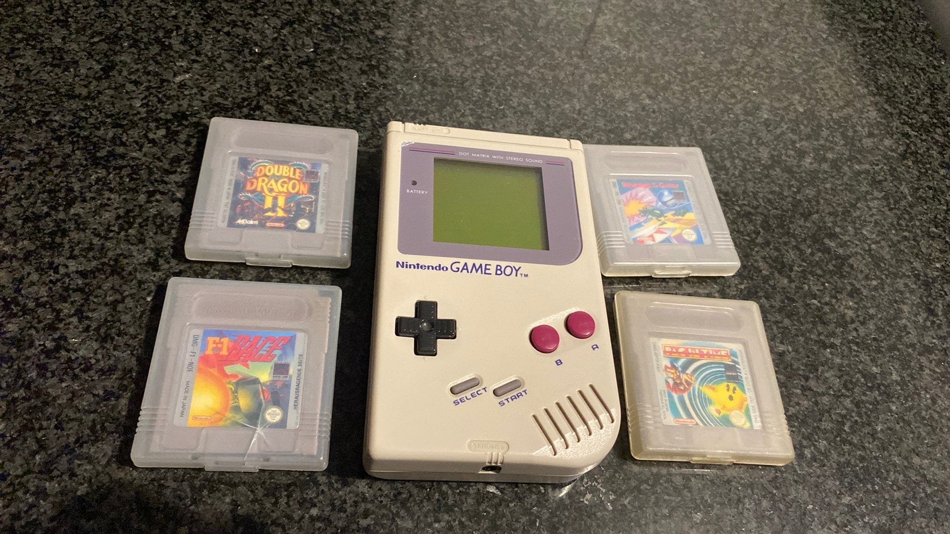 Gameboy met 4spellen, Enlèvement ou Envoi, Utilisé, Game Boy Classic, Avec jeux