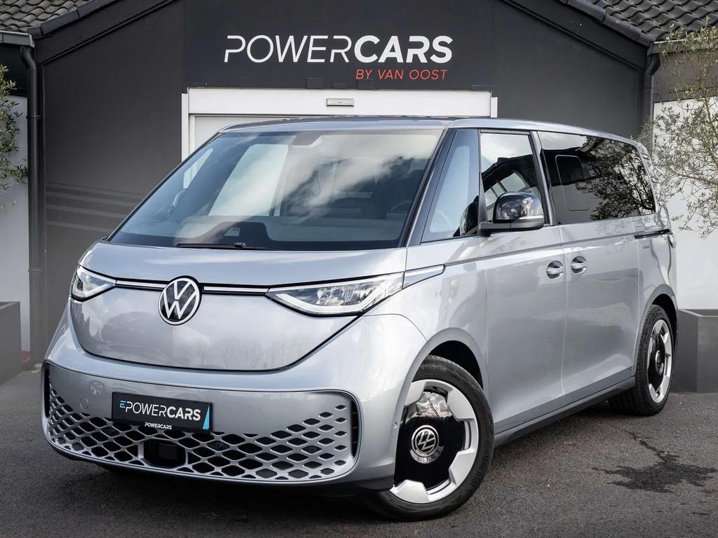 Volkswagen ID.Buzz LWB | 86 kWh | 6 | ELEKTR DEUREN | 20" |, Auto's, Volkswagen, Automaat, Stof, Gebruikt, Zwart