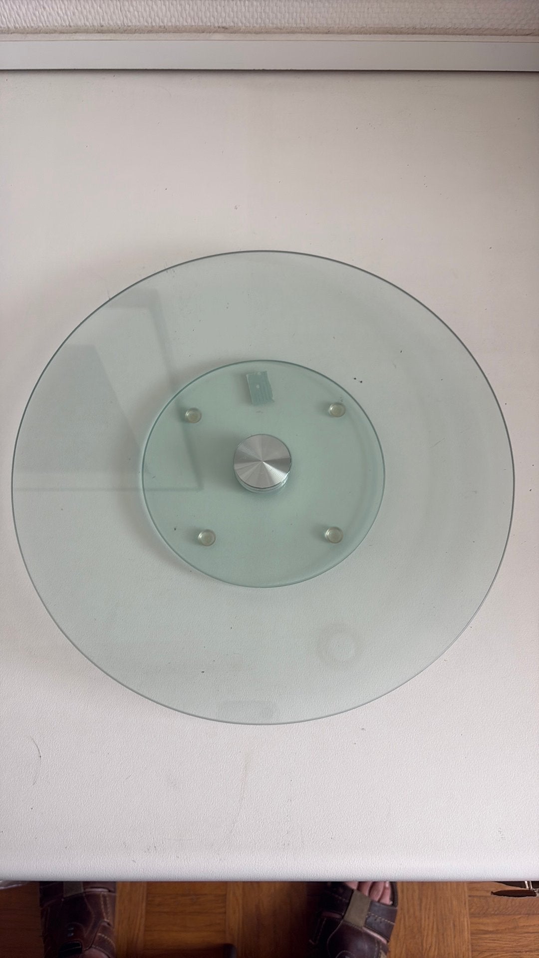 Plateau tournant en verre, diamètre 32 cm, hauteur 2,5 cm, Enlèvement, Neuf