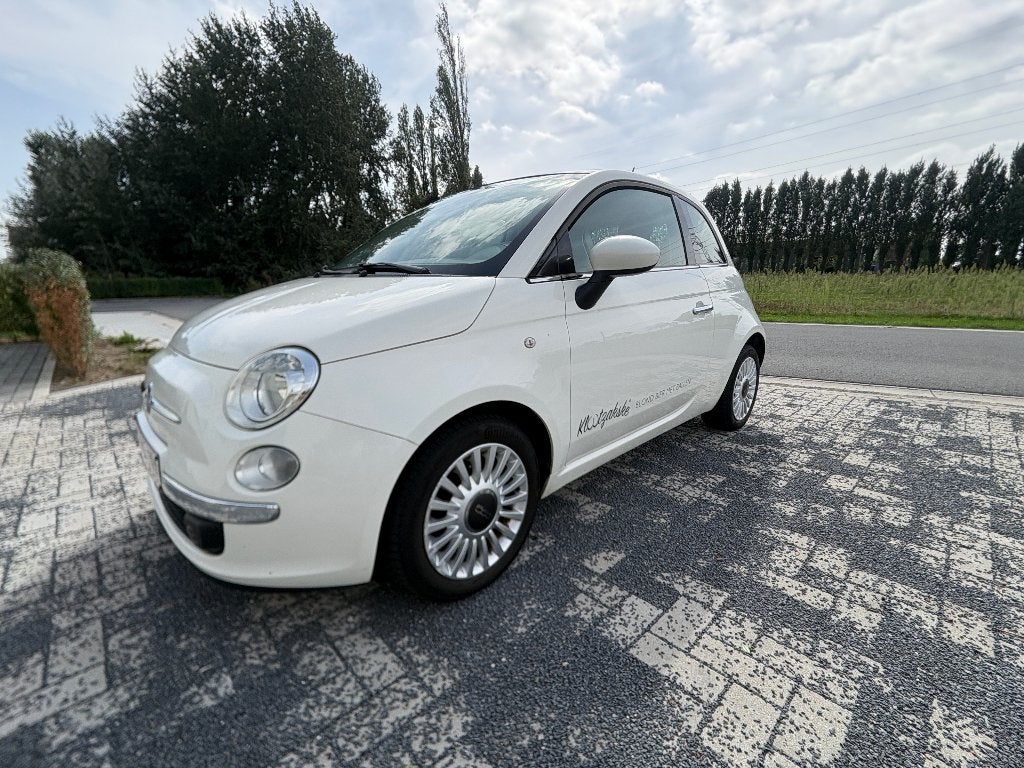 Fiat 500 wit handgeschakeld van 2013, Auto's, Fiat, Voorwielaandrijving, Stof, 1242 cc, Wit