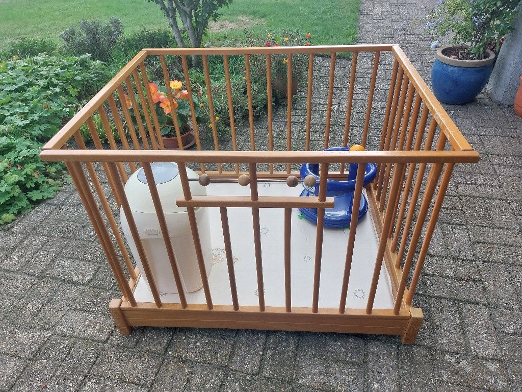 Park , luieremmer en badzitje baby, Ophalen, Gebruikt, Luieremmer