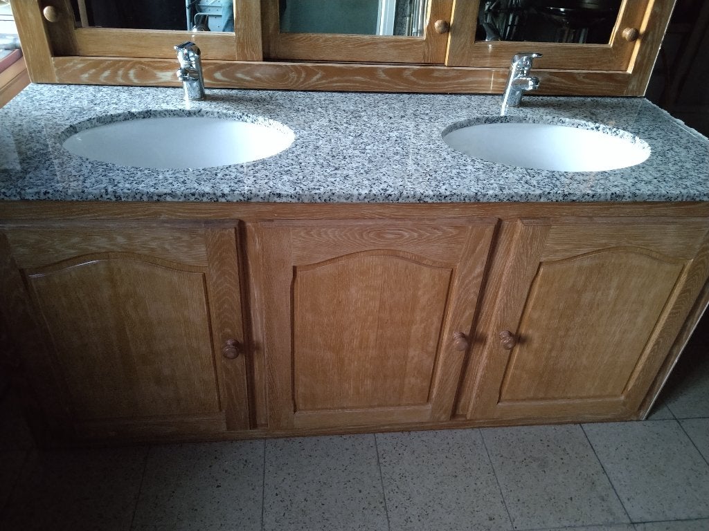 Badkamermeubel 500,00€, Enlèvement, Utilisé, Chrome, Lavabo