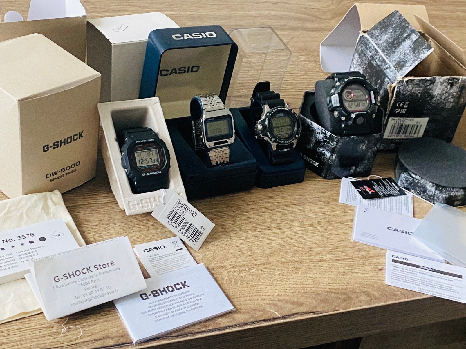 Casio & G-Shock Horlogeverzameling – Los of als Set te Koop, Bijoux, Sacs & Beauté, Casio, Enlèvement ou Envoi, Autres matériaux