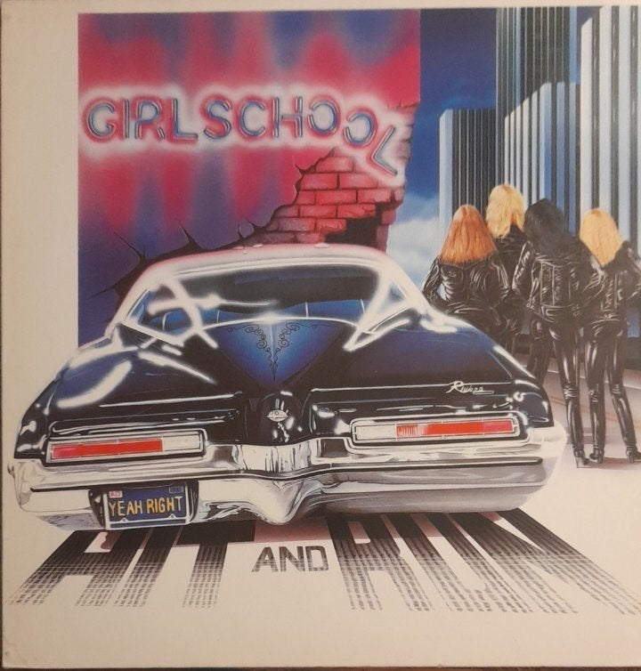 GIRLSCHOOL LP 1981, Cd's en Dvd's, LP, Gebruikt, Hard Rock, Ophalen of Verzenden