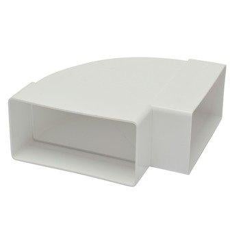 Coude horizontal conduit plat IVC Air 110x55mm, Enlèvement ou Envoi, Neuf, Plastique