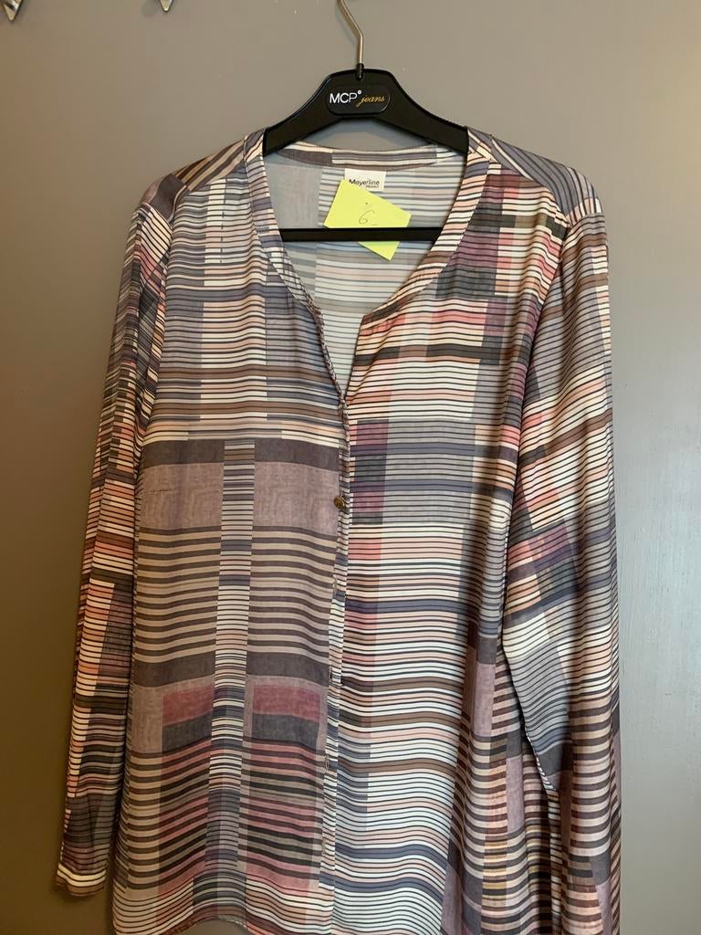 Mayerline bruin shirt maat 44, Ophalen of Verzenden, Zo goed als nieuw, Maat 42/44 (L), Bruin