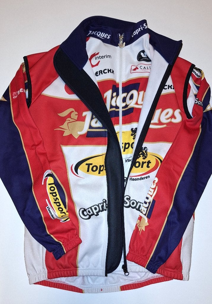 Chocolade Jacques Topsport Vlaanderen Vermarc Tenue L 4 50, Zo goed als nieuw, L, Vermarc, Bovenkleding