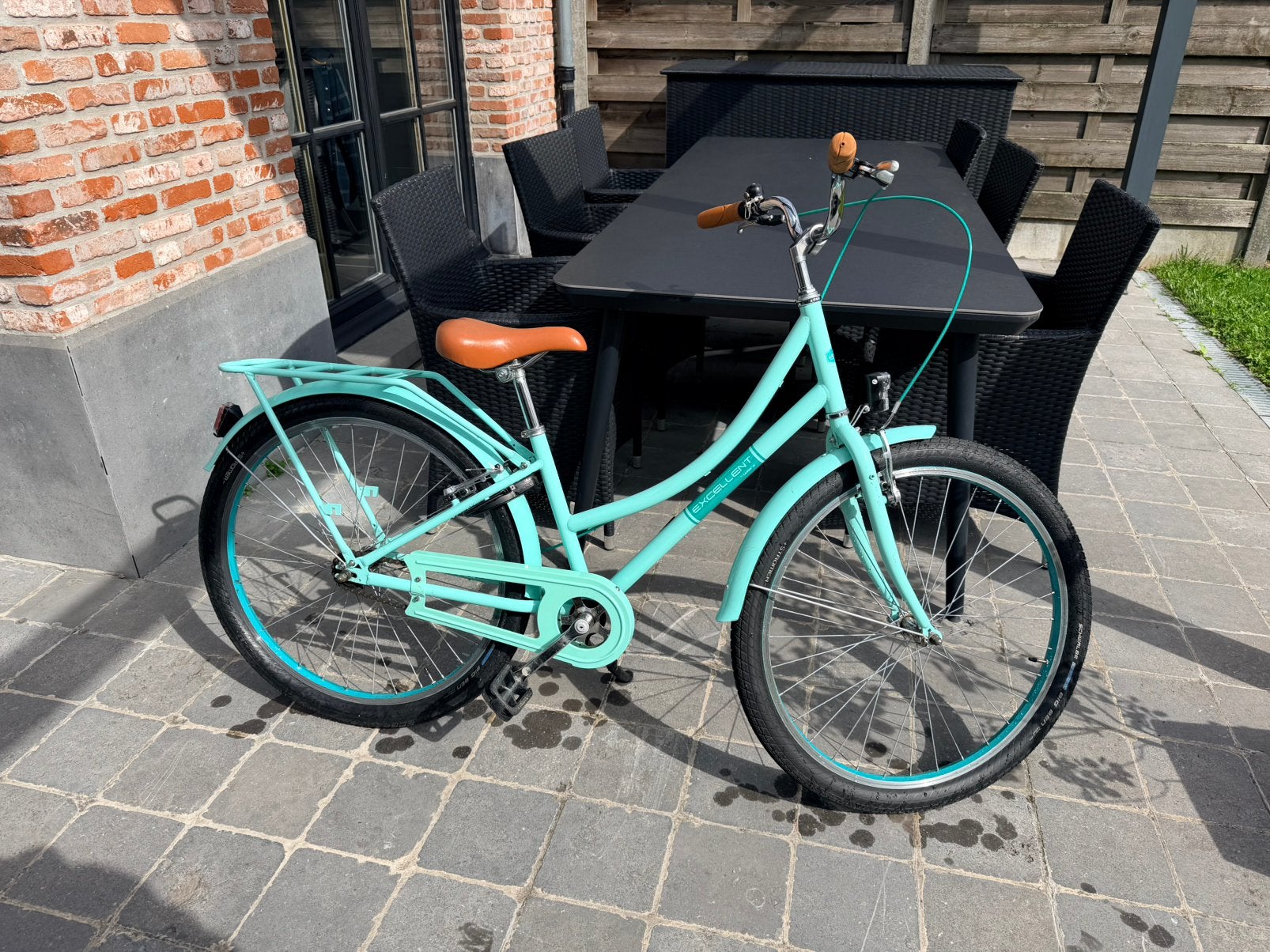 Fiets 26” Excellent by volare meisjes groen (kinderfiets), Enlèvement, Comme neuf, Frein sur jante, 26 pouces ou plus