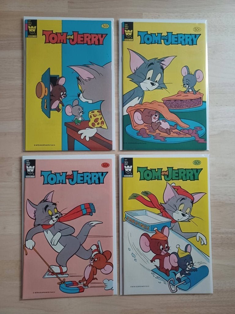 Tom & Jerry 1982 (4 comics High Grade), Whitman   Goldkey, Enlèvement ou Envoi, Comme neuf, Plusieurs comics
