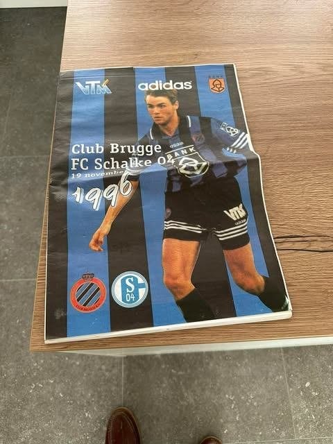 krant Club Brugge FC Schalke 04 1996, Ophalen of Verzenden, Zo goed als nieuw, Info@clush.kr, Club Brugge