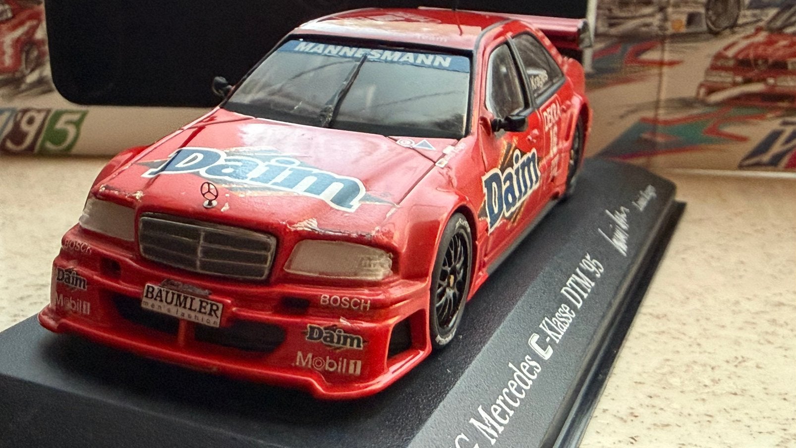 Bretelles pour Mercedes C180 DTM 1995, Enlèvement ou Envoi, Comme neuf, Voiture, MiniChamps