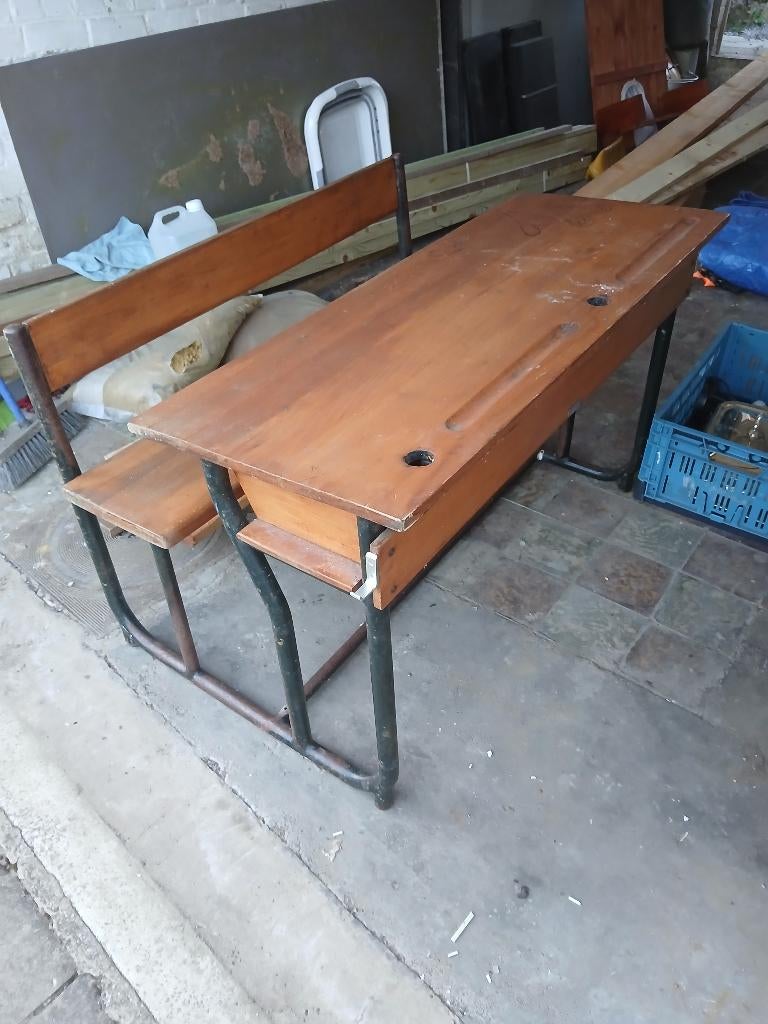 Banc d'école vintage, Enlèvement ou Envoi