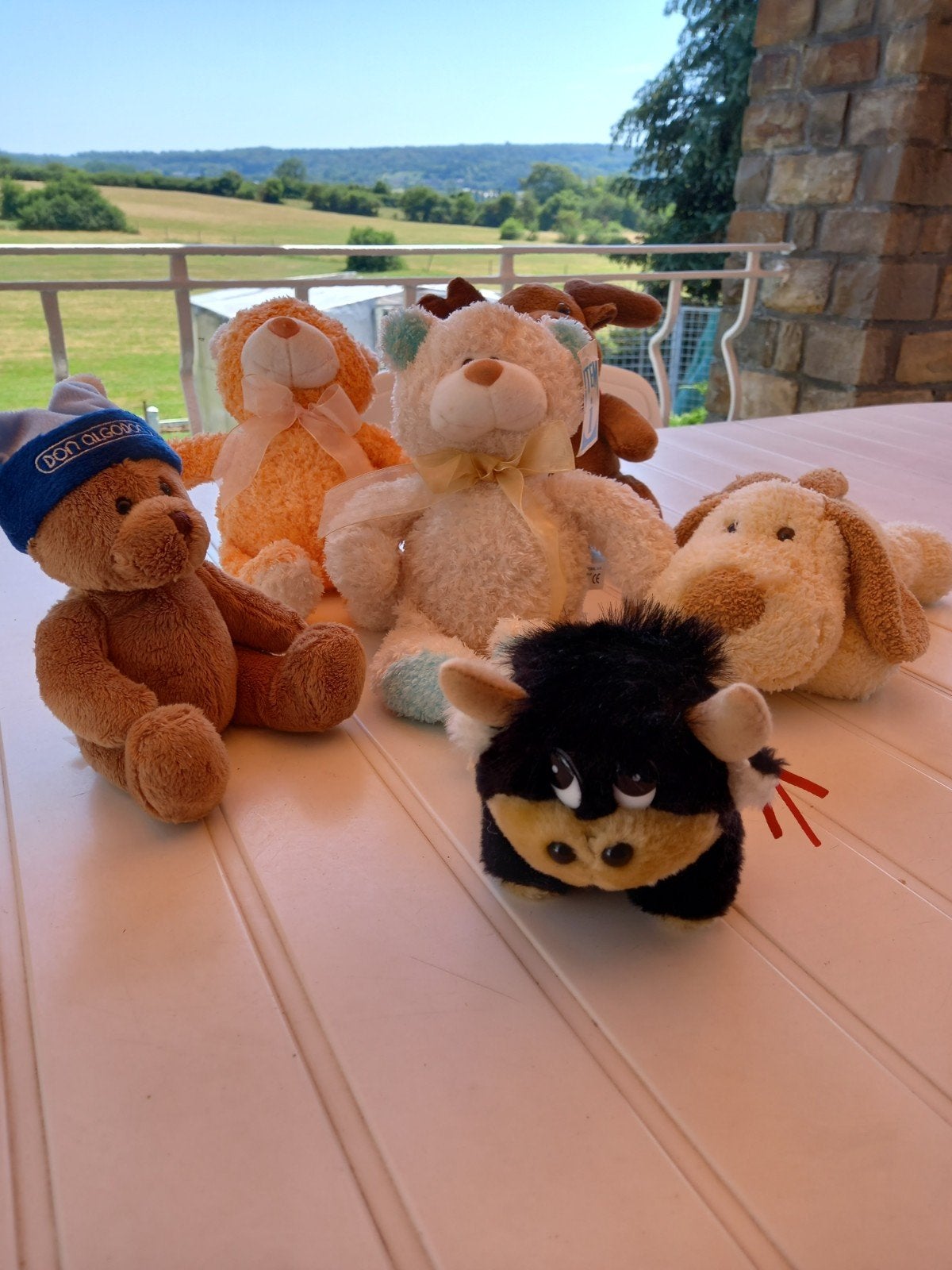 6 peluches pratiquement neuves., Enlèvement ou Envoi