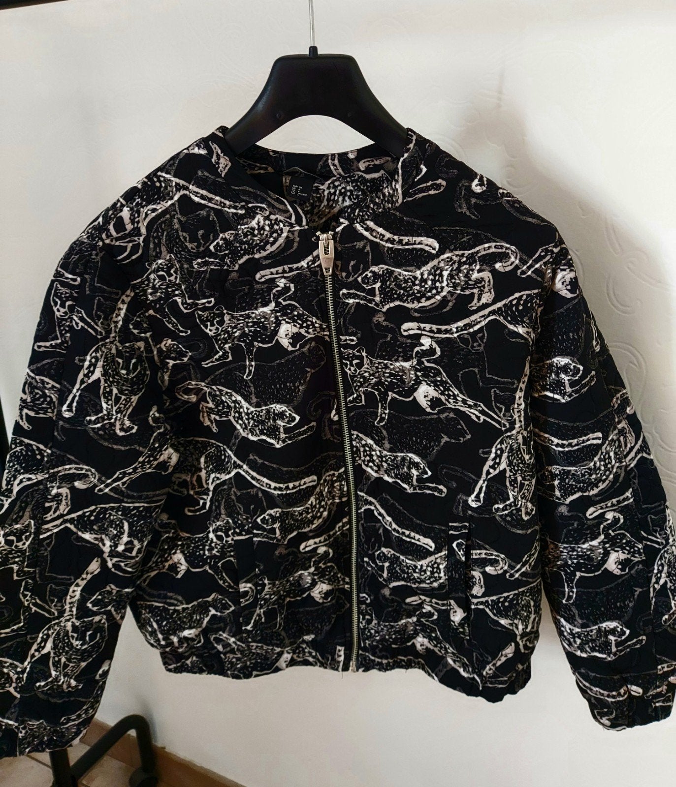 Bomber jacket H&M maat 36, Ophalen, Maat 36 (S), Wit