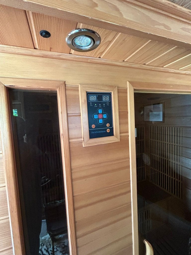 sauna infrarouge, Sport en Fitness, Sauna, Ophalen, Gebruikt, Infrarood, Complete sauna