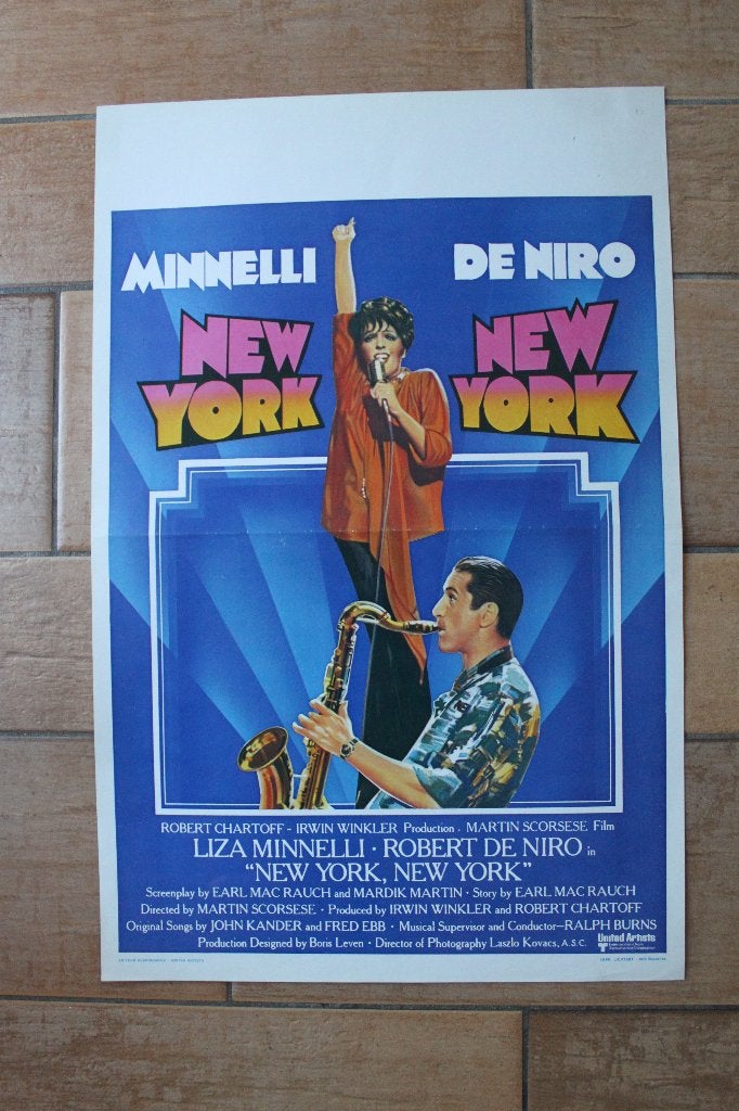 filmaffiche Robert De Niro New York, New York filmposter, Rechthoekig Staand, Ophalen of Verzenden, Zo goed als nieuw, A1 t/m A3