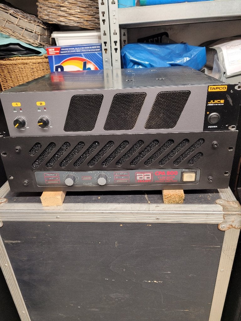 speakers en versterker, Musique & Instruments, Enlèvement, Utilisé, 500 à 1000 watts