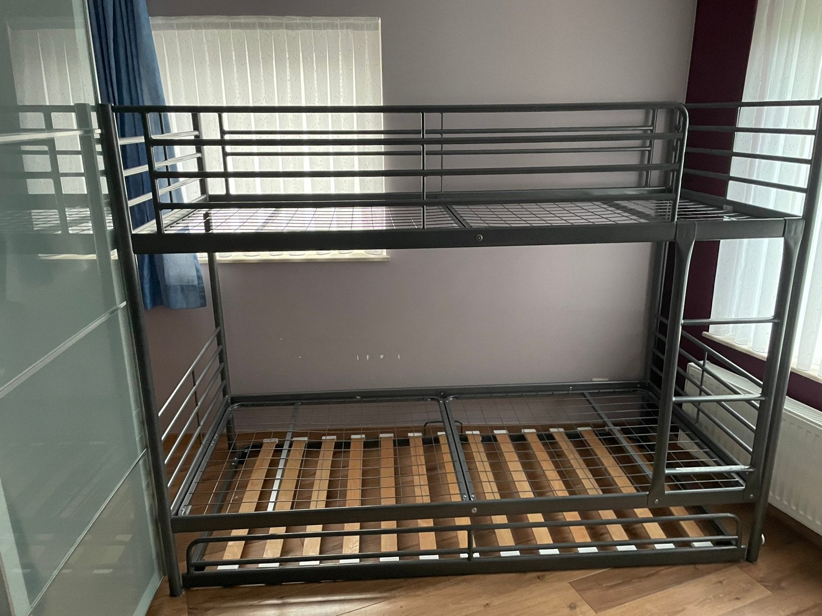 Lit ikea superposé Svarta, Maison & Meubles, 90 cm, Enlèvement, Utilisé, Lits superposés