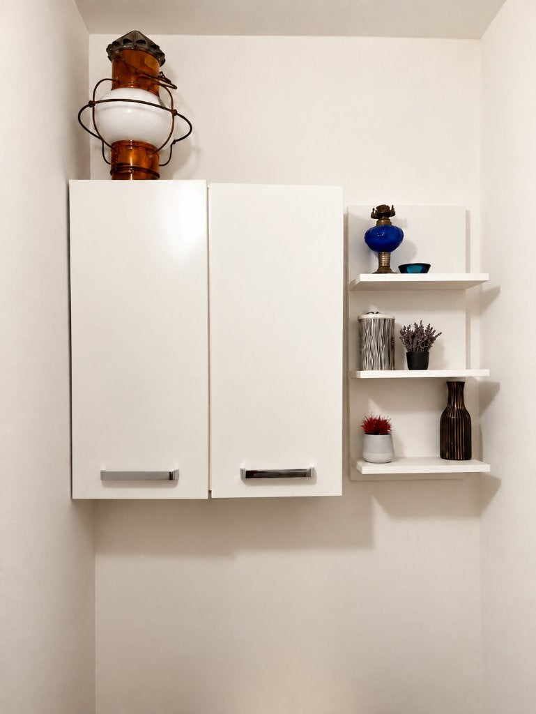 Wandkast 19,5 x 60 x 69 + open plank, Huis en Inrichting, Ophalen, Zo goed als nieuw, Minder dan 150 cm, Minder dan 25 cm