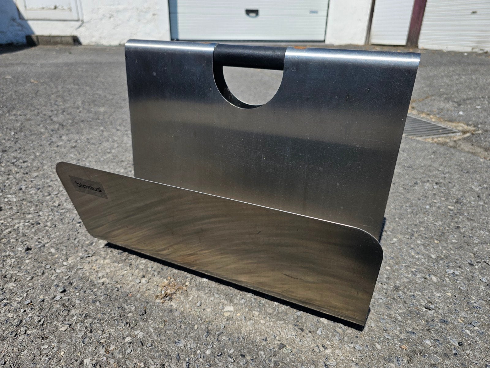 Blomus Design Houtblokhouder – RVS, Enlèvement, Métal
