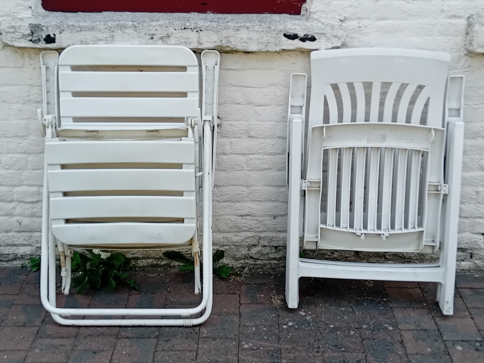 2 Fauteuils de Jardin, Jardin & Terrasse, Chaises de jardin, Enlèvement, Utilisé, Plastique, Ajustable