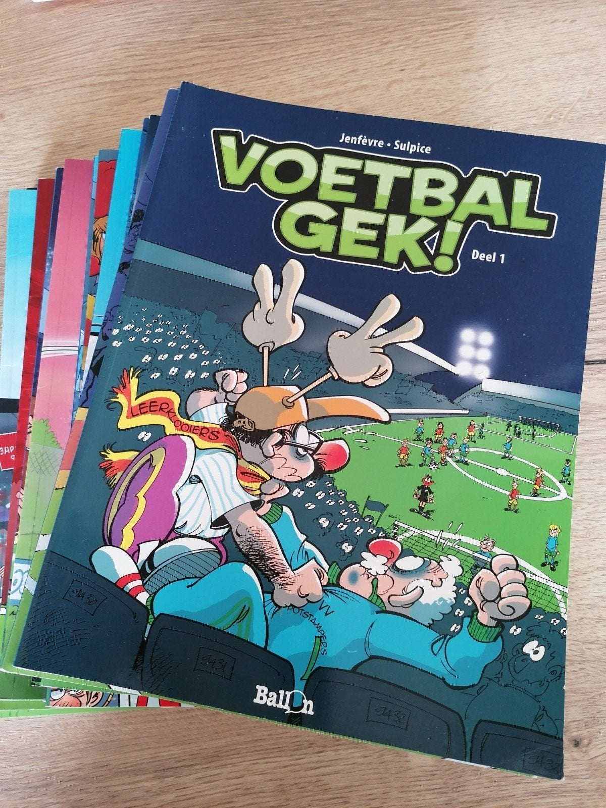 Reeks Voetbalgek, nummers 1 tot en met 18., Boeken, Meerdere stripboeken, Ophalen, Zo goed als nieuw
