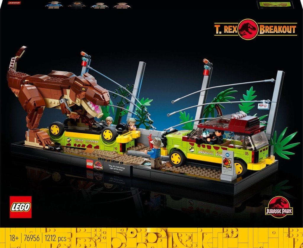 Lego Juressic World T-Rex Breakout, Kinderen en Baby's, Speelgoed | Duplo en Lego, Jurassic World, Lego, Nieuw, Ophalen of Verzenden