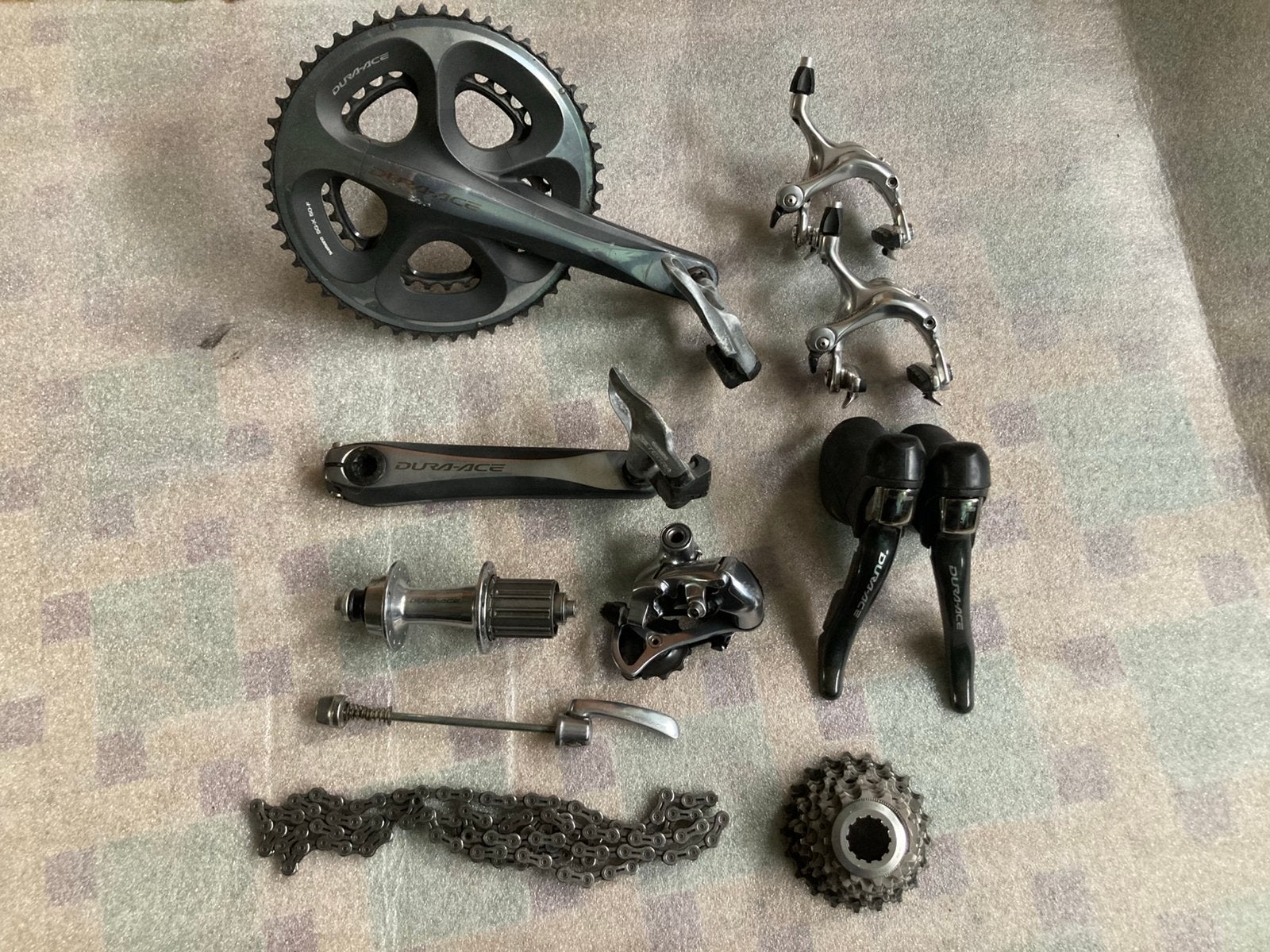 Groupe de vélo de route Shimano Dura Ace, Enlèvement ou Envoi, Utilisé, Racefiets, Autres types