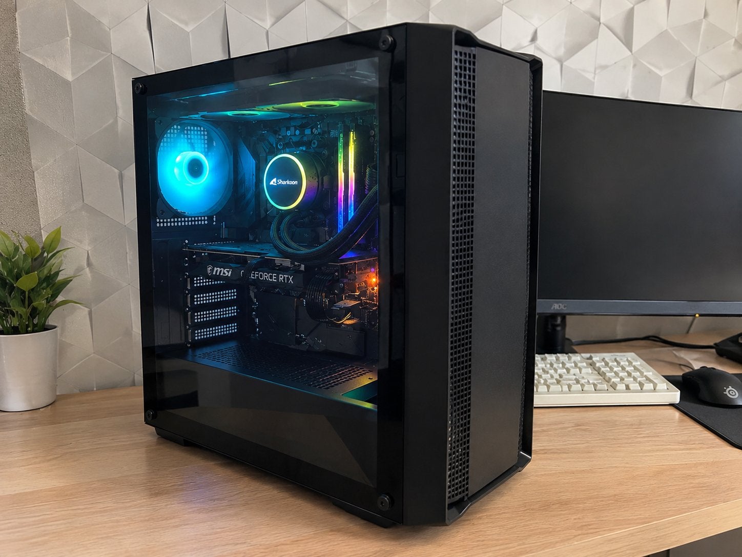 PCgamer Ryzen 5 9600X + RTX 4060 Ti + 32 GB DDR5 6000 + 1 TB, Computers en Software, Ophalen, 32 GB, Zo goed als nieuw, Gaming