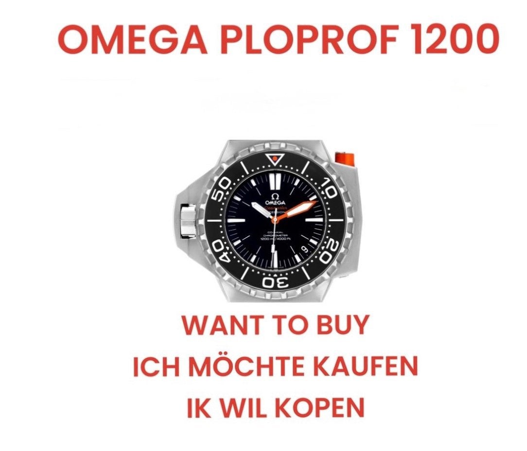 Omega Ploprof 1200M RECHERCHÉ, Enlèvement, Comme neuf, Omega