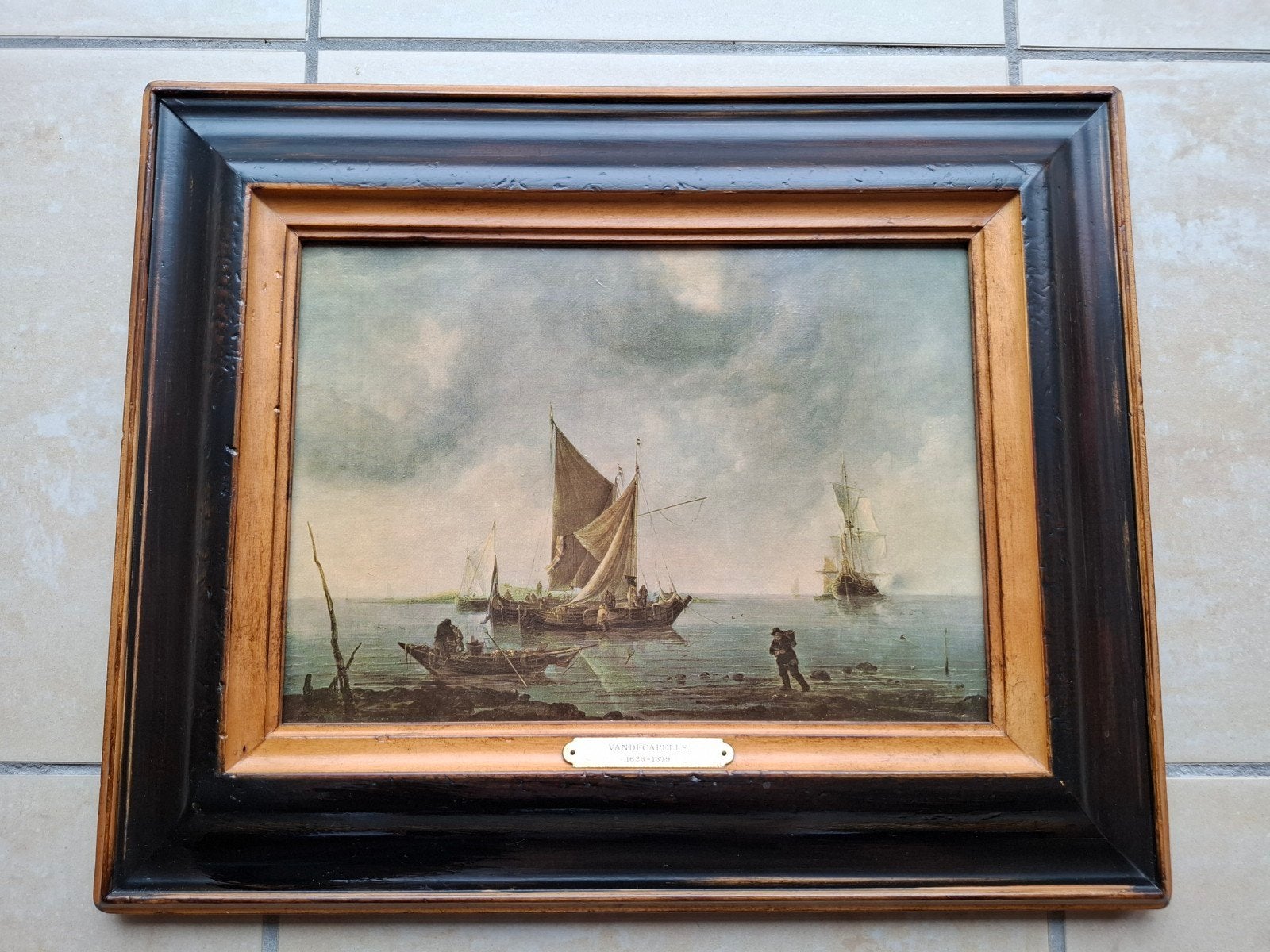 Reproduction ancienne sur toile d’après Vandecappelle, Antiquités & Art, Enlèvement ou Envoi, Impression, Toile
