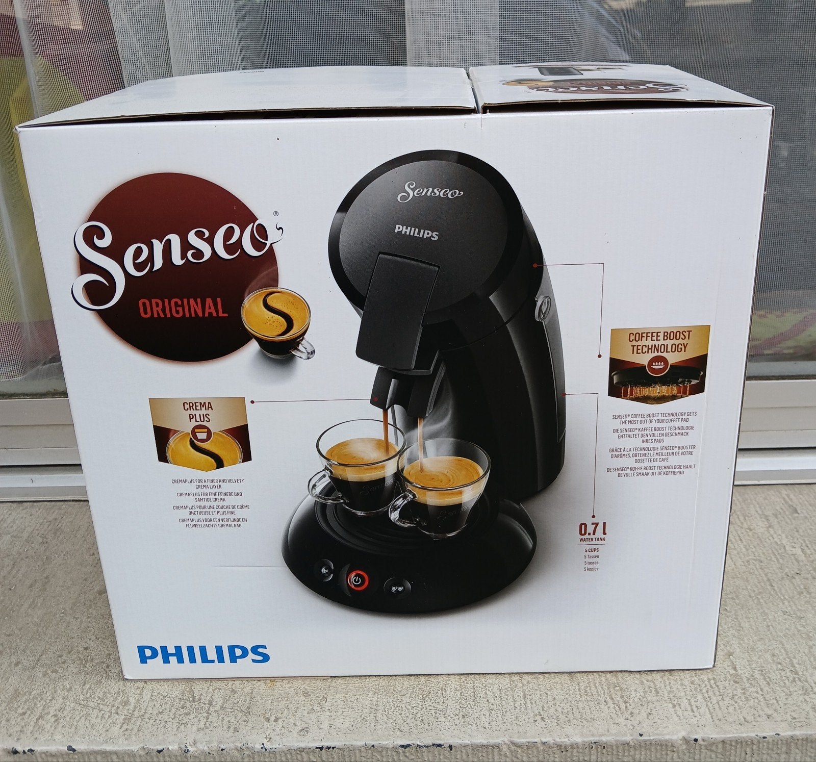 Philips Senseo Original noir ️, Neuf, Machine à espresso, Réservoir d'eau amovible, Enlèvement