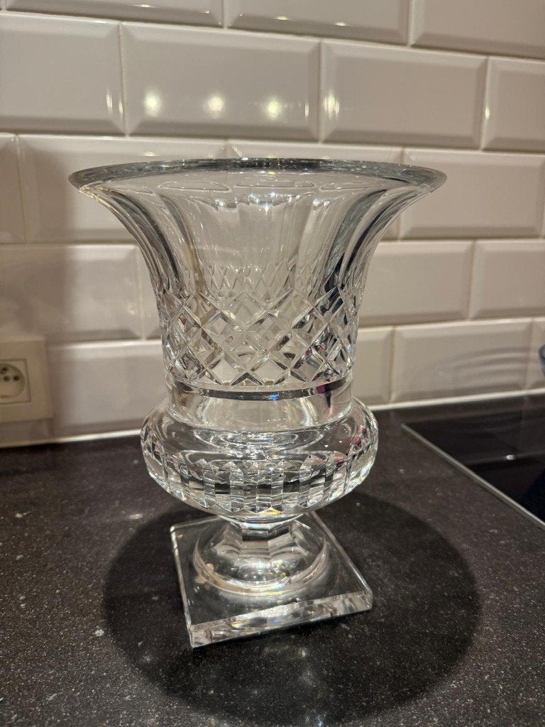 Kristallen Val Saint Lambert vaas – Gesigneerd, Ophalen