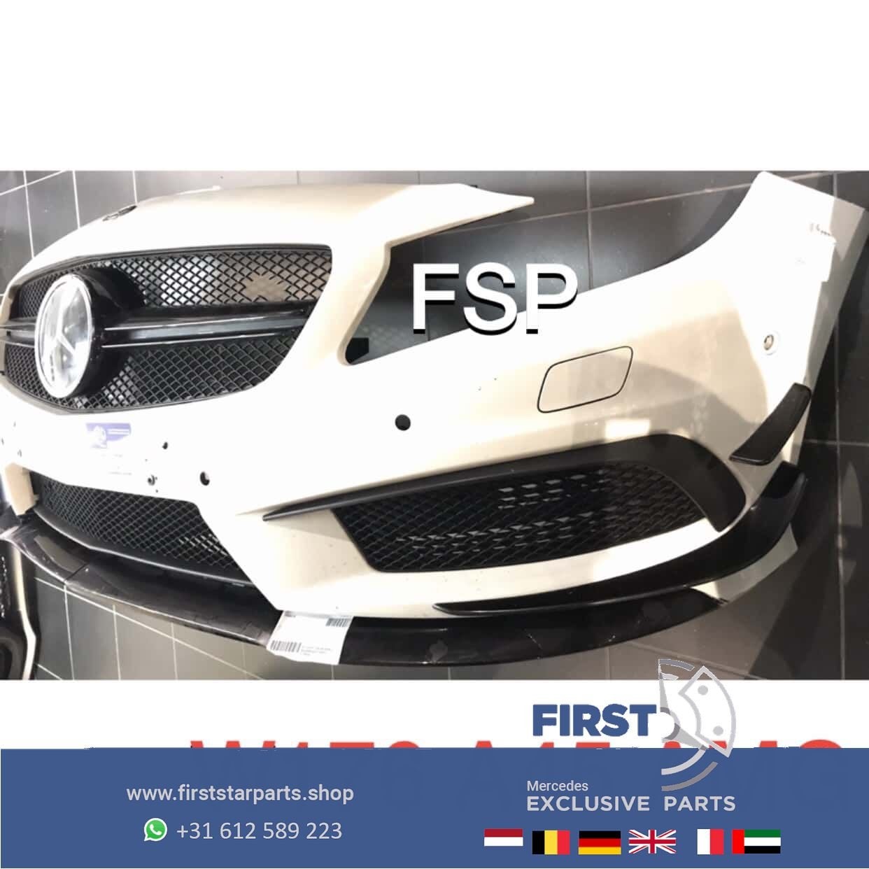 W176 A45 AMG BUMPER PAKKET ORIGINEEL Mercedes A Klasse AERO, Gebruikt, -, Ophalen of Verzenden, Bumper