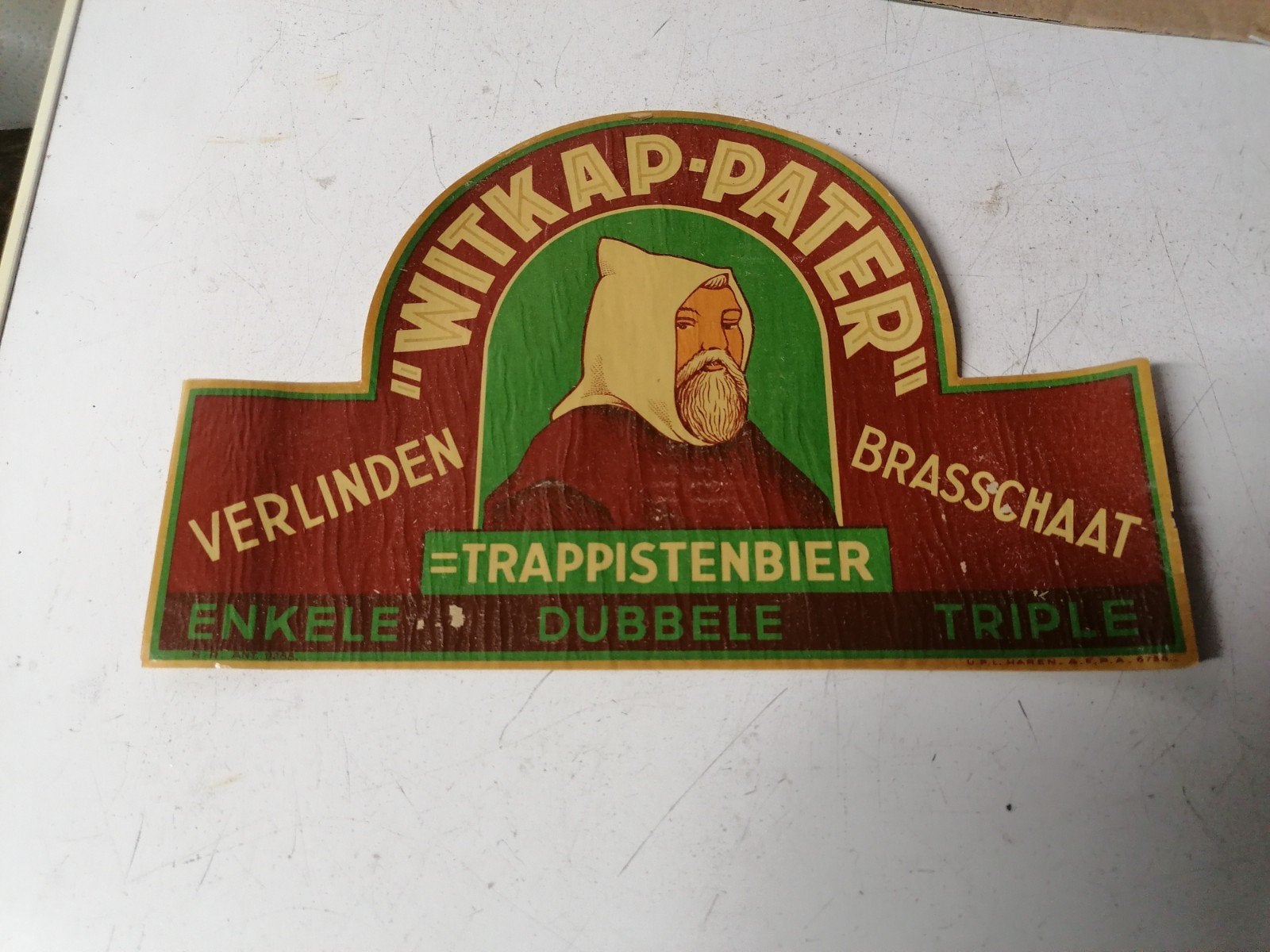 Zeer oude reclame witkap brasschaat, Verzamelen, Ophalen of Verzenden