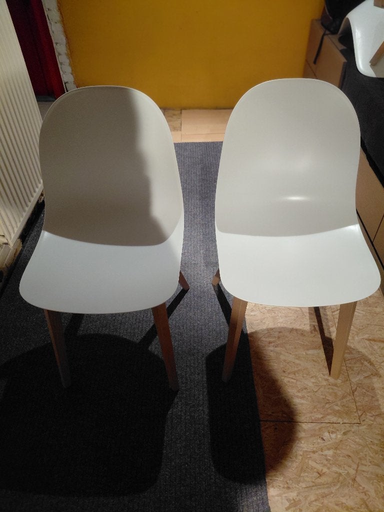 Stoelen, Maison & Meubles, Chaises, Bois, Comme neuf, Enlèvement, Blanc