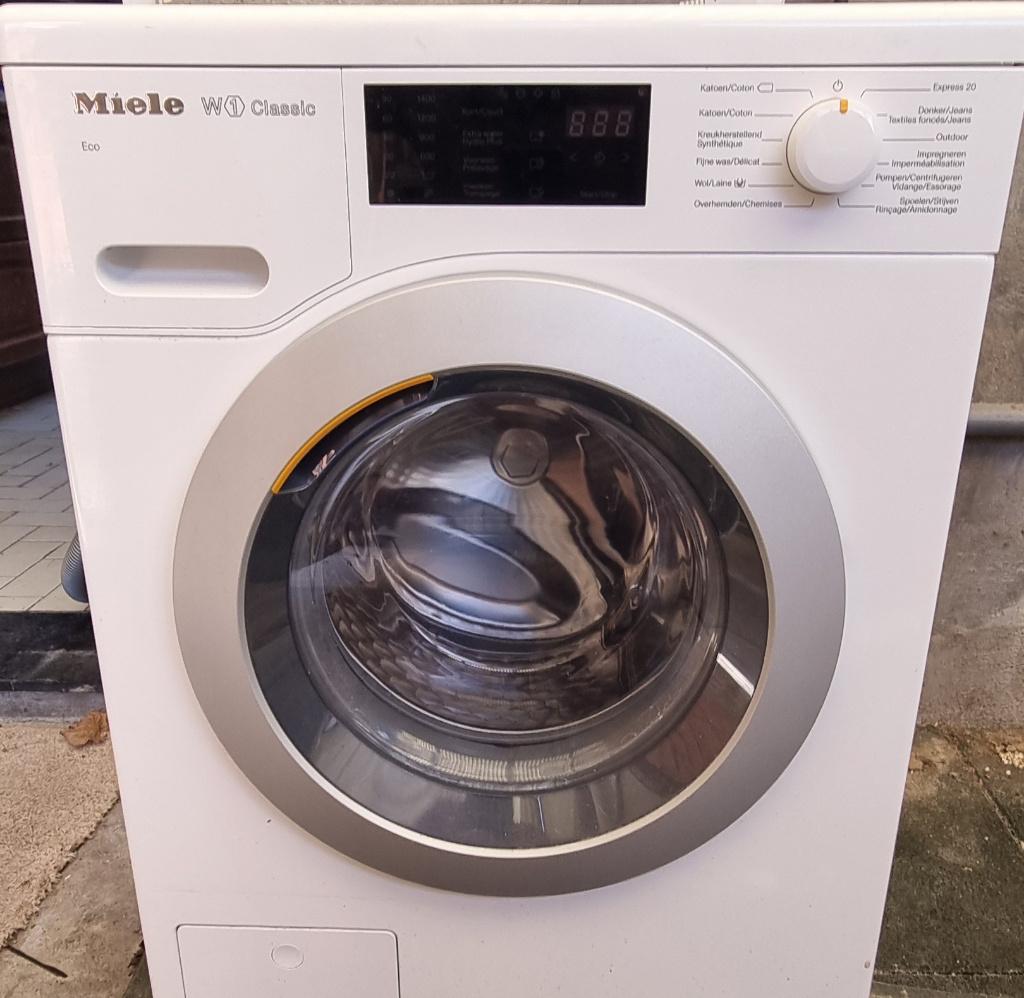 Miele W1 Classic Eco, 1200 à 1600 tours, 6 à 8 kg, Chargeur frontal, Enlèvement