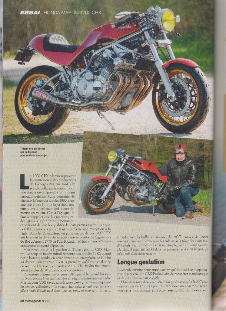 Moto Honda Martin CBX 1000 collection, Envoi, Utilisé