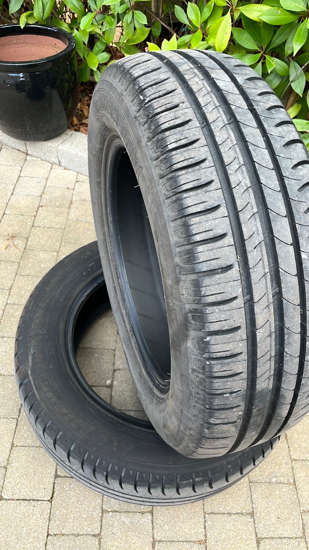 2 pneus MICHELIN 185/65/15, Enlèvement, Comme neuf
