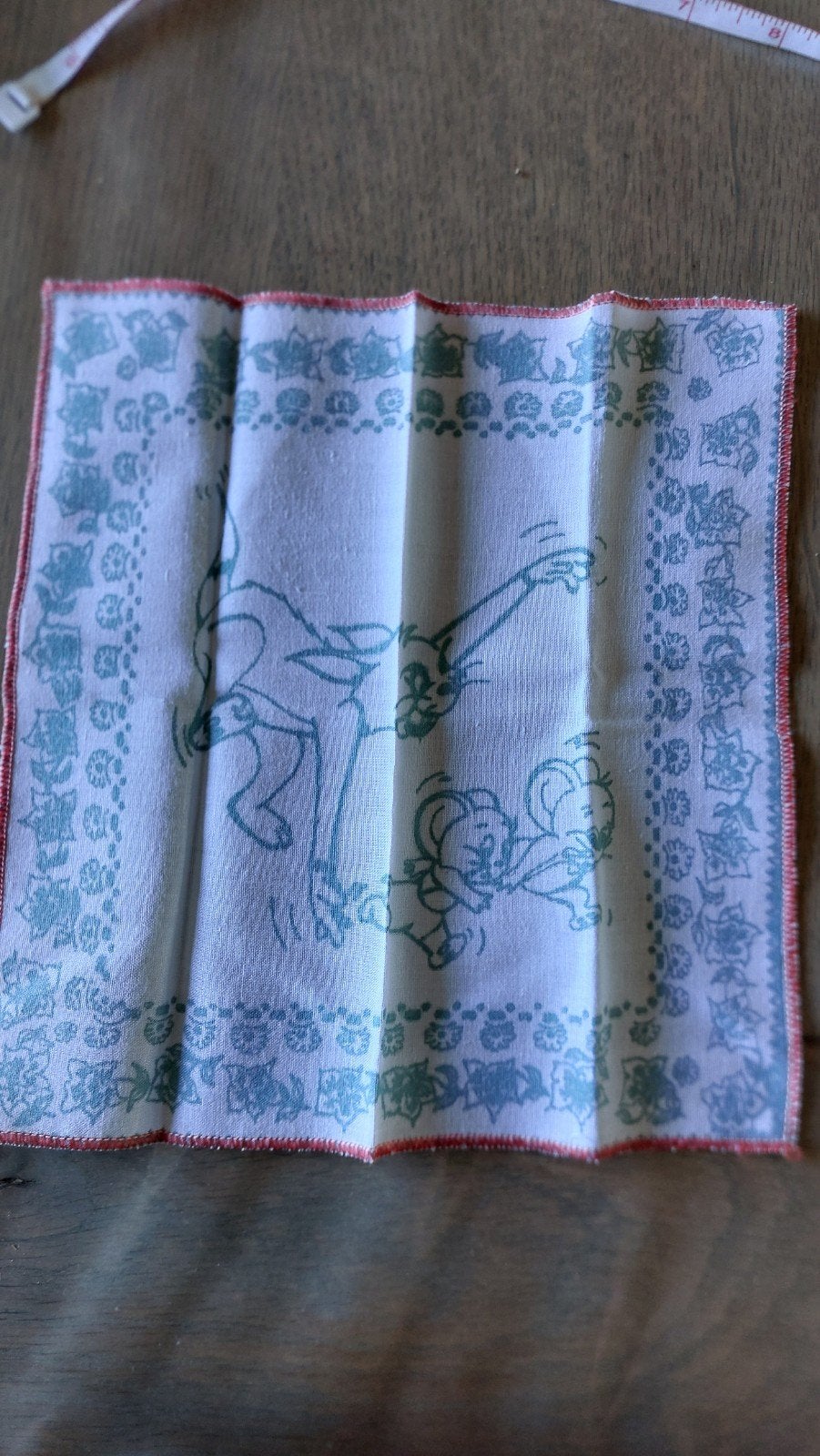 Mouchoir vintage Tom et Jerry