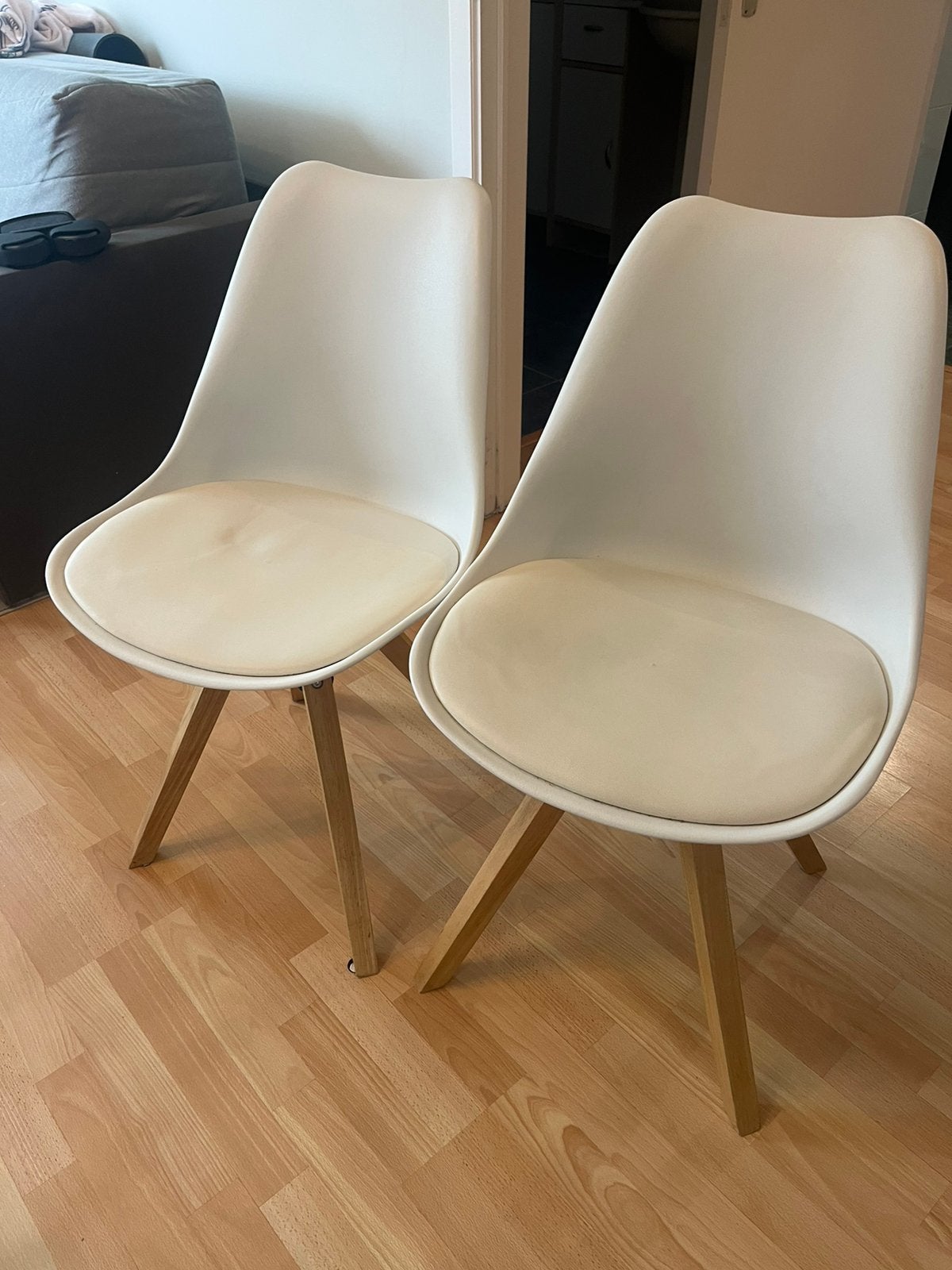 Lot de 2 chaises scandinaves, Maison & Meubles, Chaises, Comme neuf, Enlèvement, Une, Bois