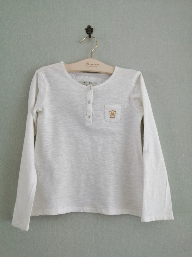 t-shirt à manches longues Massimo Dutti taille 5/6 ans, Enlèvement ou Envoi, Chemise ou À manches longues, Utilisé, Fille