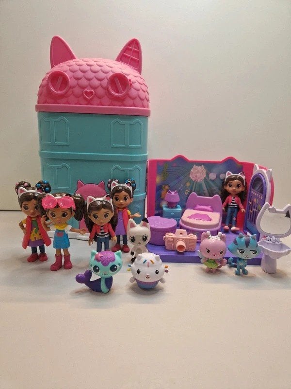 Gabby's on the go doll house set, Kinderen en Baby's, Ophalen of Verzenden, Gebruikt