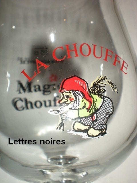 CHOUFFE MAGIC  (Lettres noires), Enlèvement ou Envoi, Comme neuf, Verre ou Verres