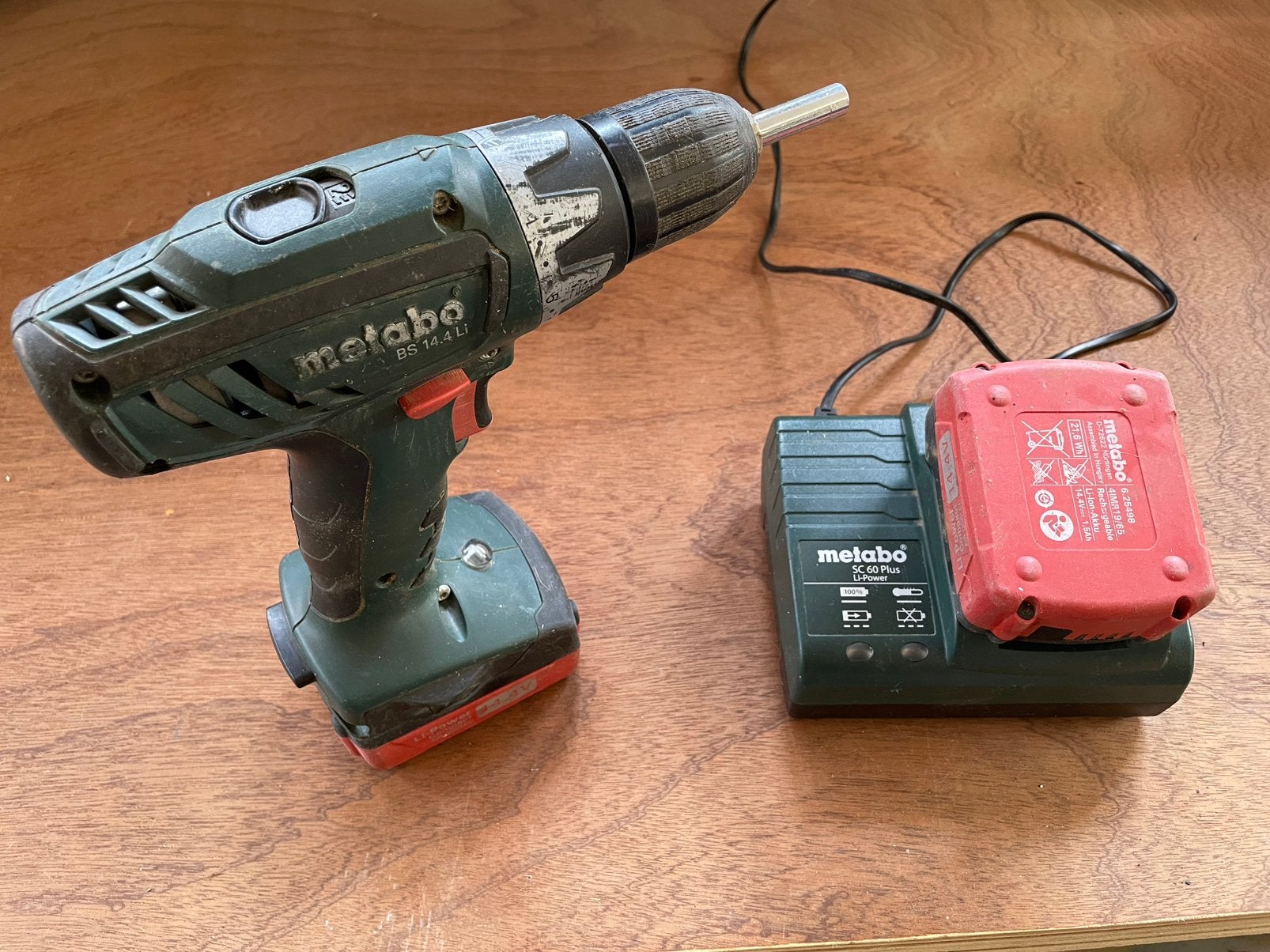 Accuboormachine Metabo, Doe-het-zelf en Bouw, Gereedschap | Boormachines, Ophalen, Gebruikt, Boor- en Schroefmachine