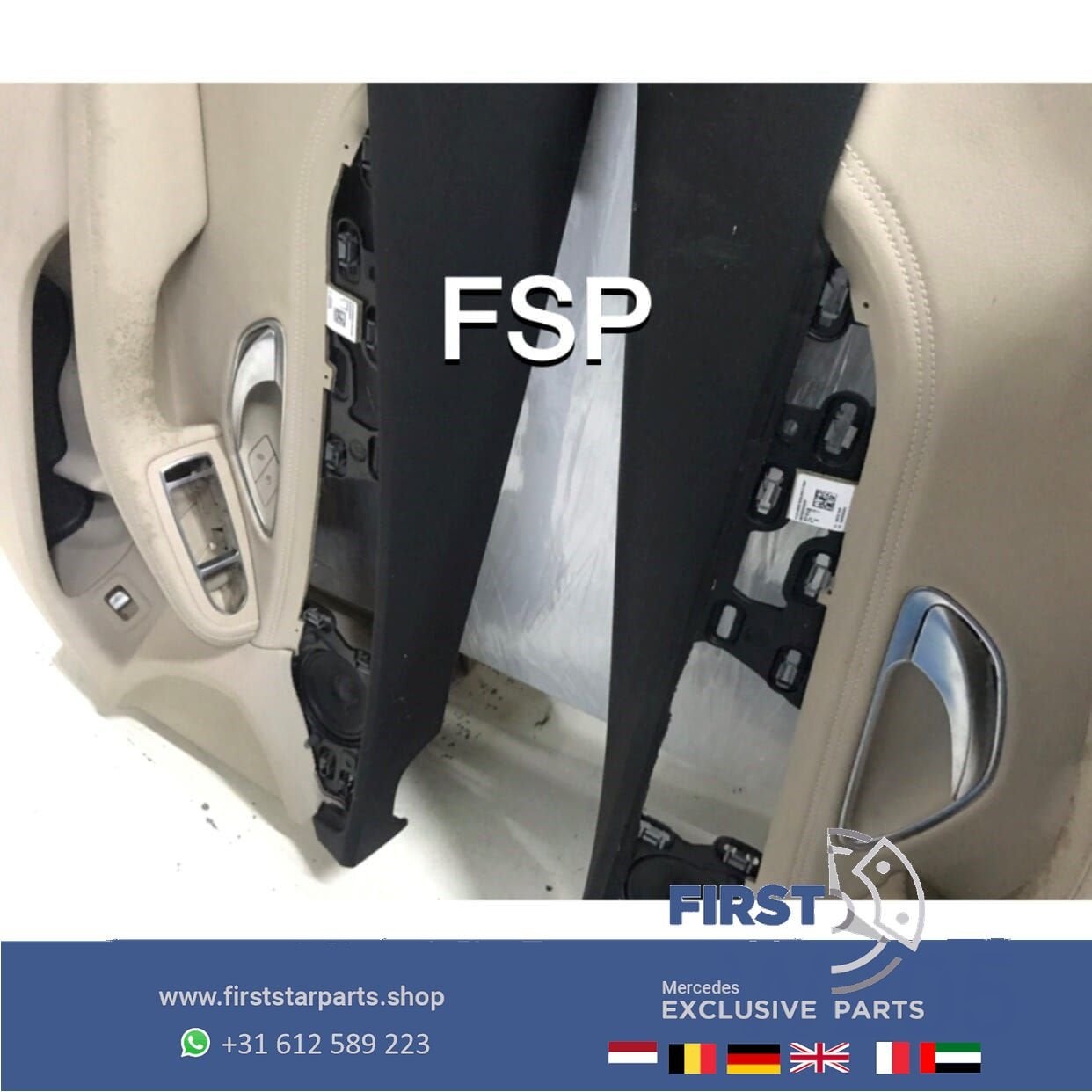 W205 AMG DEURPANEEL Mercedes C KLASSE DEUR PANEEL KAART, Utilisé, -, -, Enlèvement ou Envoi